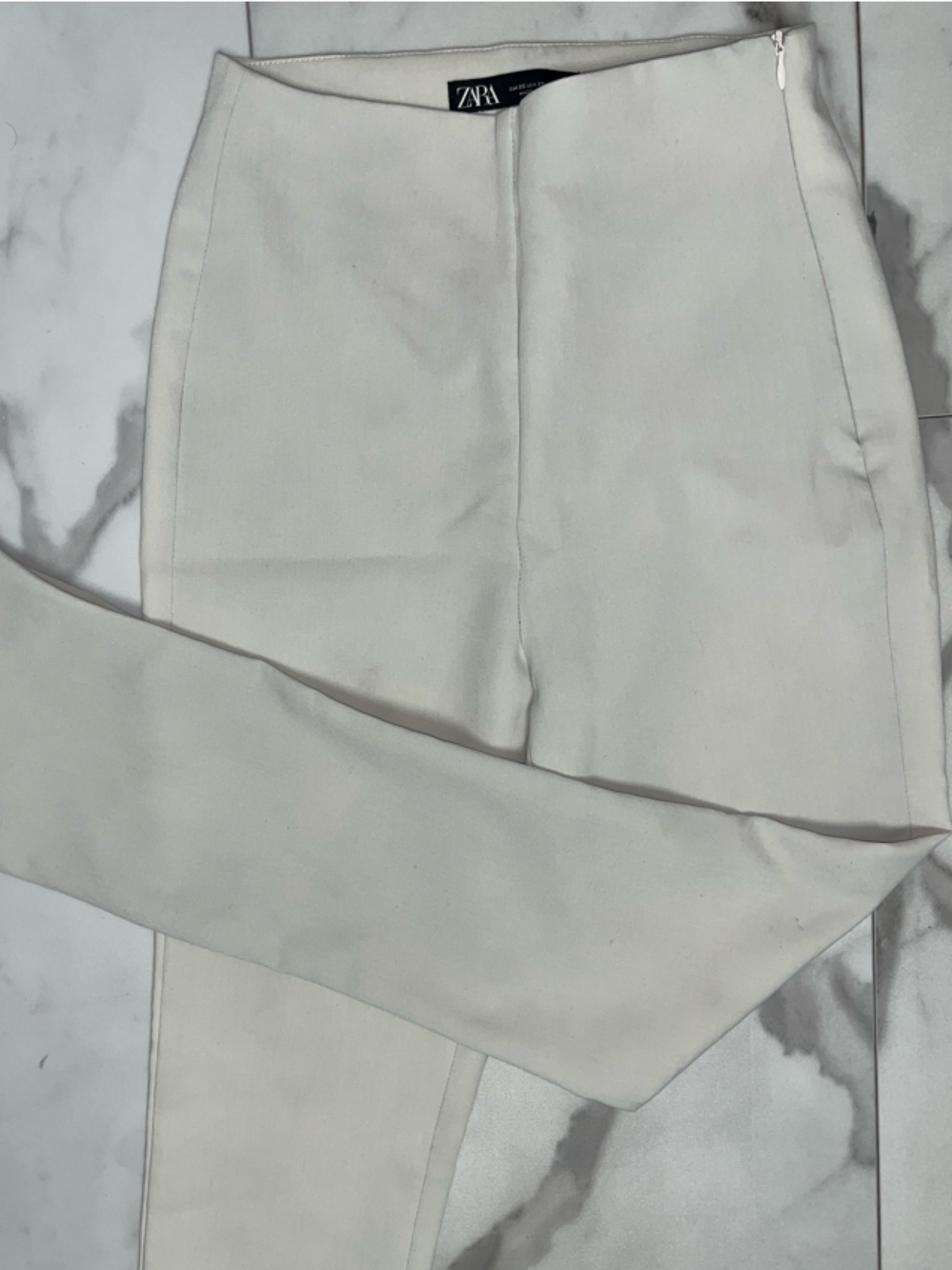 Zara Off-White Strapless Bustier Top